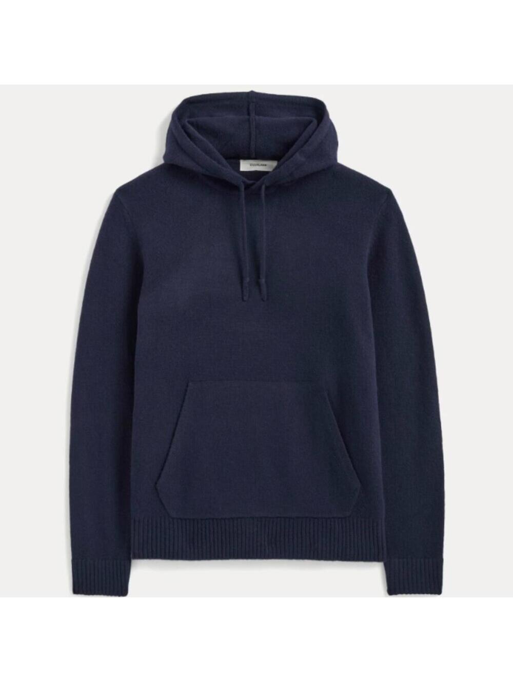 EVERLANE The Felted Merino Hoodie Men's Dark Navy Blue Small $148